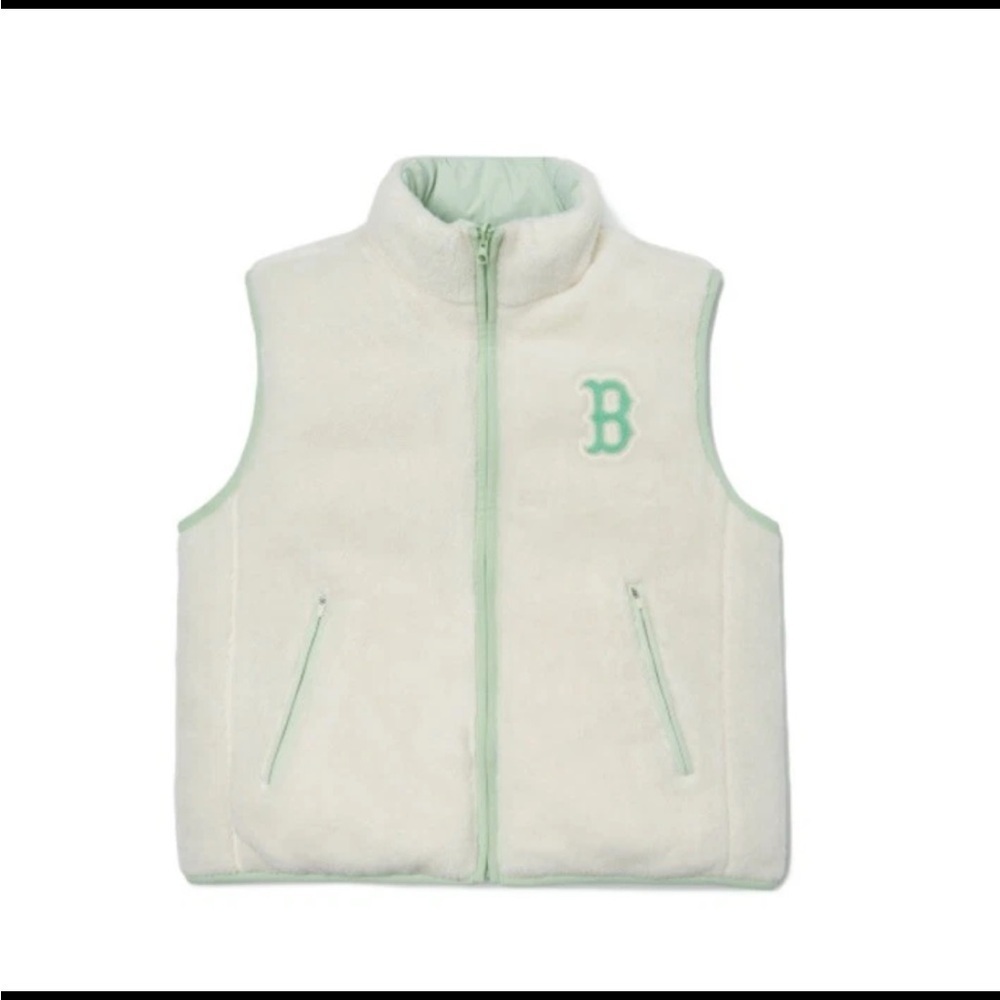 MLB BASIC FLEECE REVERSIBLE PADDED VEST BOSTON RED SOX